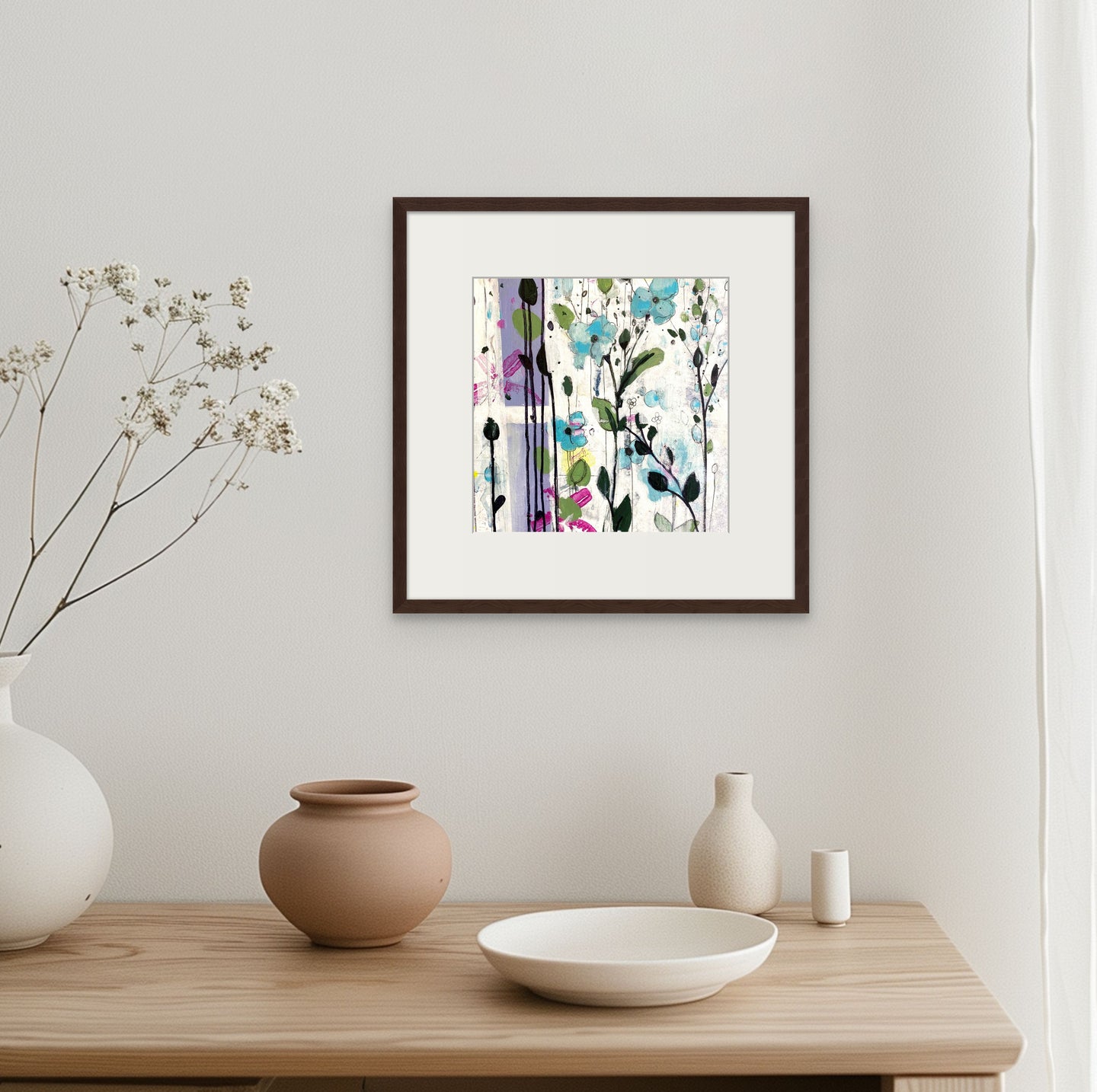 Tiny hidden blue flowers